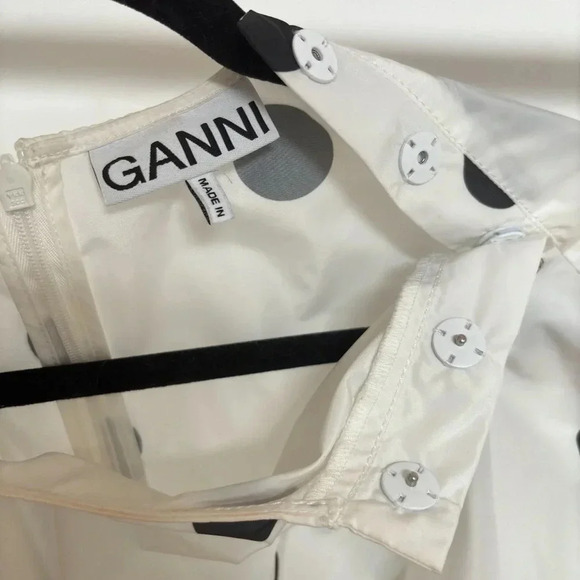 GANNI polka dot blouse size 38 - Picture 12 of 15